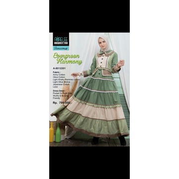 gamis sarimbit maxy dress aurelee size L udh dp 200  fatimahanisa Zahra collection