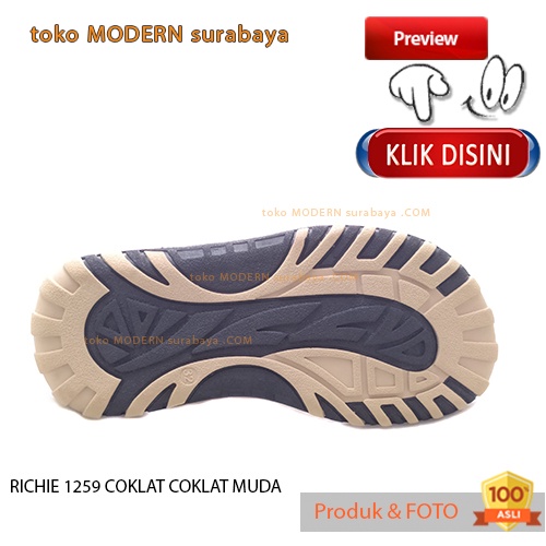 RICHIE 1259 COKLAT COKLAT MUDA sandal anak casual sandal jepit