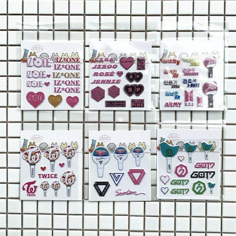 

( BTS ) Yo Yo Store Stiker Kpop BTS GOT7 BLACKPINK izone Fan Konser DIY untuk Fans Support Konser