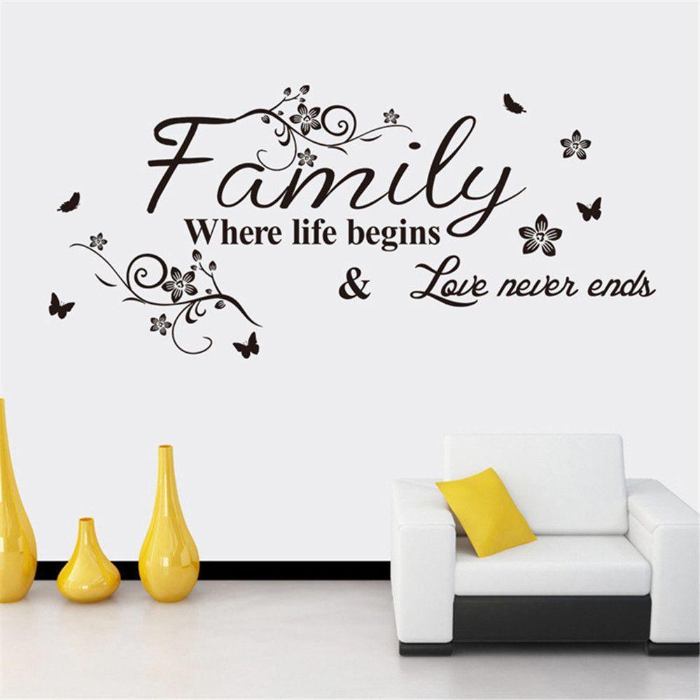 Solighter Quote Viny Murals Removable Removable Wallpaper Ungkapan Bahasa Inggris