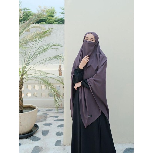 Hijab Khimar Tali Cantik Murah - Daily Khimar Saffana by Azda