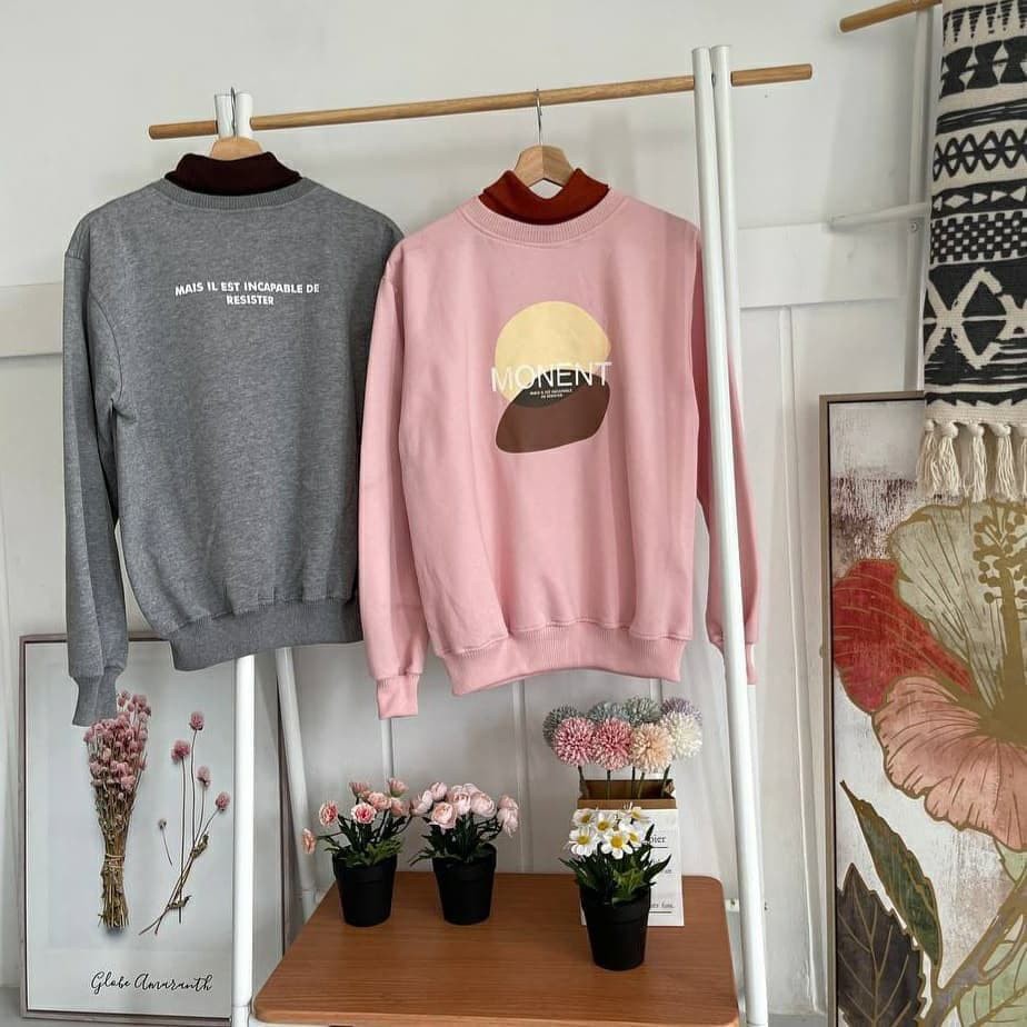 Nara Grosir - Monent Sweater l Sweater Polos l Sweater Pria dan Wanita