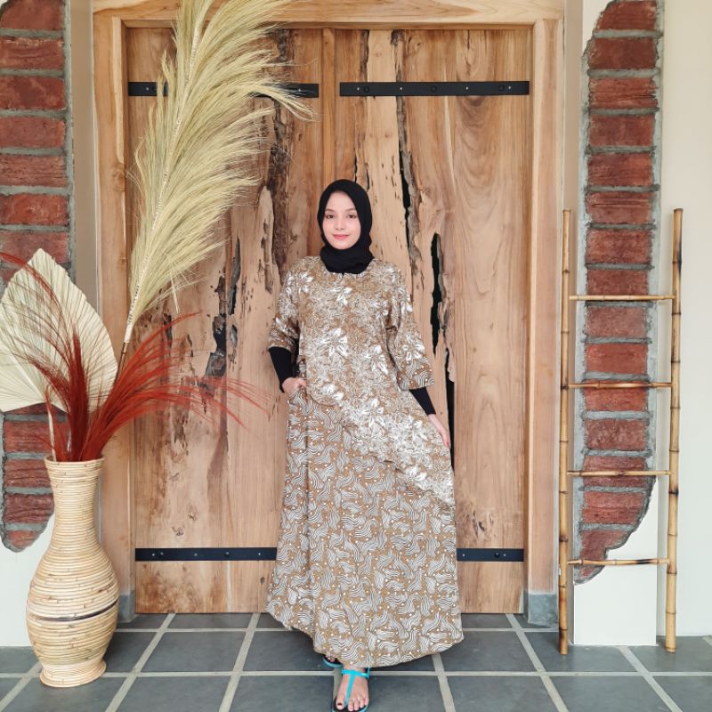 DASTER BATIK MURAH DASTER LONGDRESS BUSUI DASTER OXSAVA PEKALONGAN DASTER LENGAN PANJANG MURAH