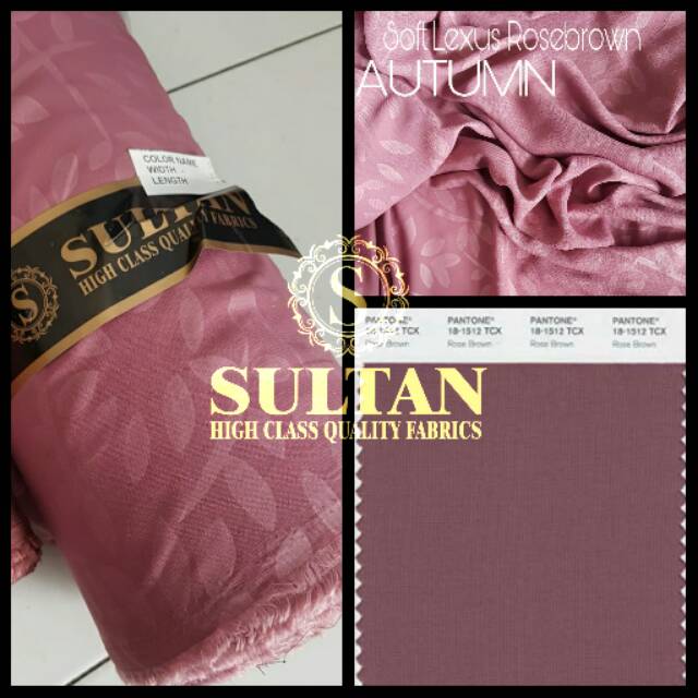 Kainabayasultan Soft Lexus Rose Brown Autumn kain sultan kain lexus sultan kain abaya sultan eksport