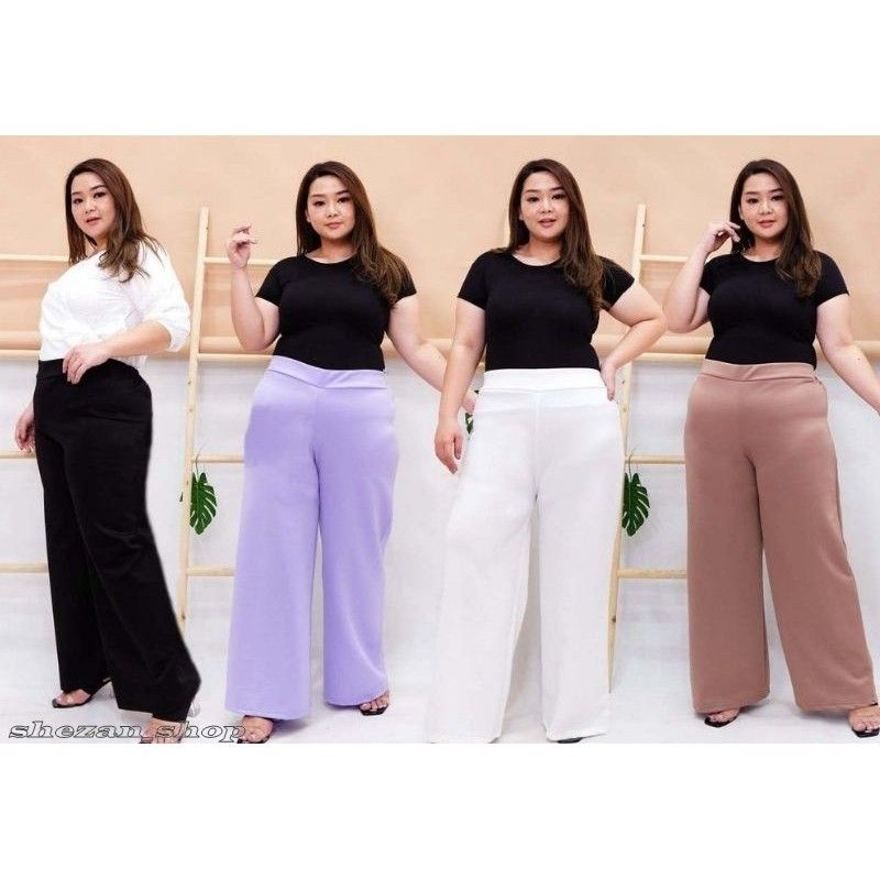 CELANA KULOT WANITA SCUBA PREMIUM BIG SIZE XXXL/JUMBO WANITA(MUAT BB 60 KG - 90 KG)