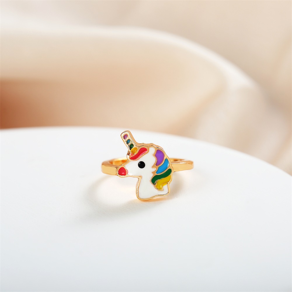 Y446 Cincin anak bayi unicorn titanium cute little pony adjustable baby rings COD