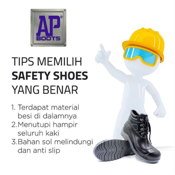 AP Boots MAX / Boot Safety Hitam Pendek