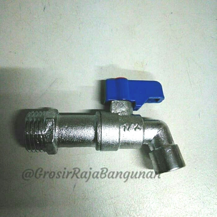Kran Tembok Model Onda 1/2" Body Panjang / Keran Air Babet Bukan Besi /Kran bola babet