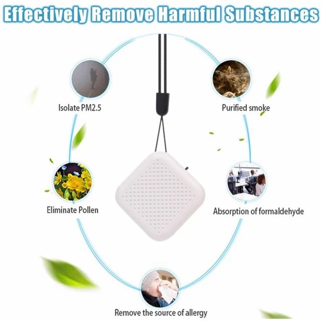 Kalung Air Purifier Smart Anion Pembersih Udara Portable Rechargeable