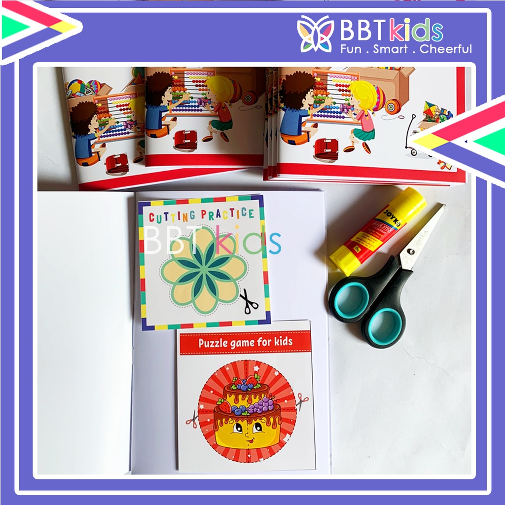 STICKER BOOK BUKU STIKER ANAK PAUD BUKU MENEMPEL GLUE BOOK