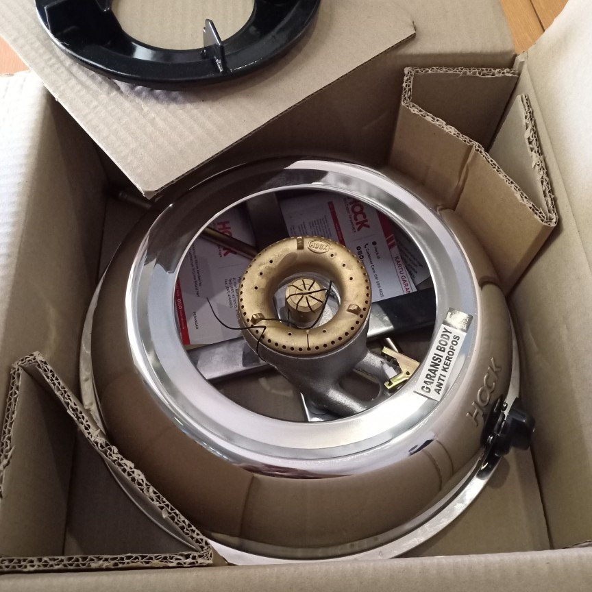 Hock Kompor Gas 1 Tungku Mutiara Gold 100 Mg Kgb 10mg - Kgb10mg - 10 Mg  Stainless