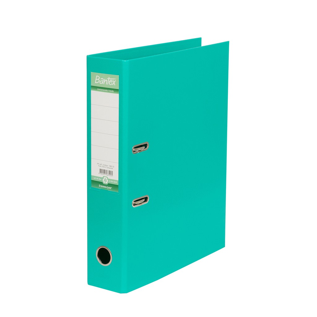 

Bantex Lever Arch File Ordner Plastic 7cm Folio Turquoise 1465 22