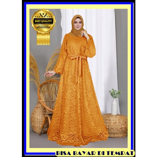 Gsmis Sarii Gamis Premium Drees Mewah Elegan Wanita Remaja Games Lebaran 2022 Gmis Kekinian Import B