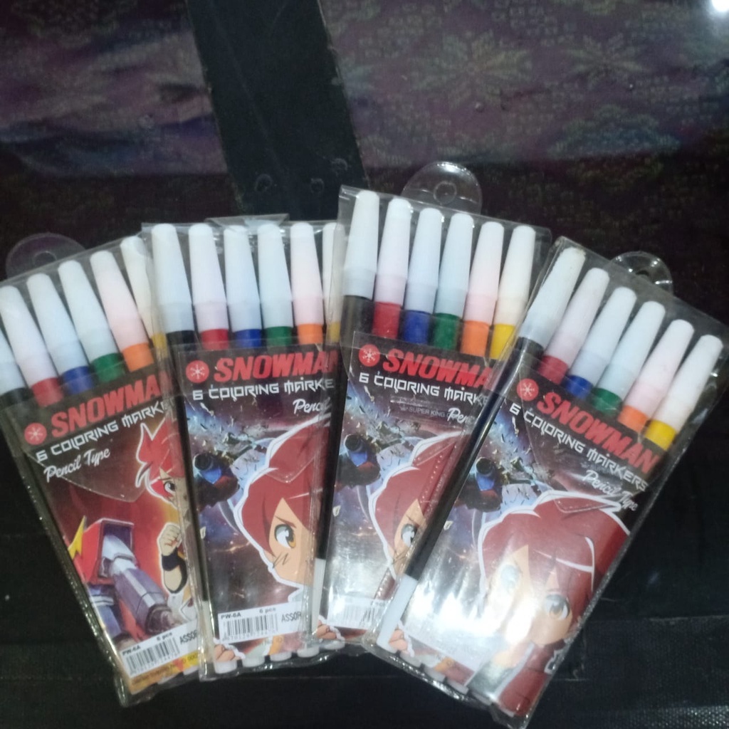 

Spidol Snowman 6 Warna