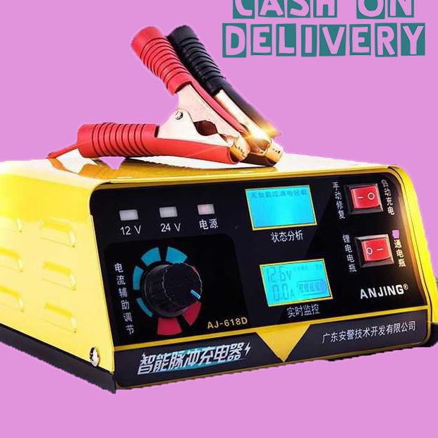 Jual Alat Cas Otomatis Charger Aki Accu Mobil Motor 240W 12V-24V 400AH