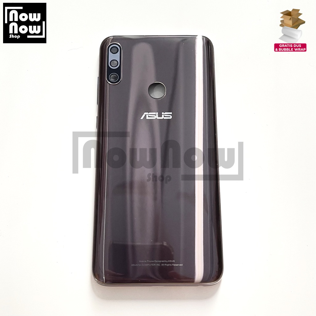 Backdoor Tutup Belakang Baterai Backcover Back Casing Housing Asus Zenfone MAX PRO M2 ZB631KL X018DA X01BDA + Kaca Kamera Tombol Power Volume