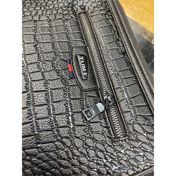 Clutch Tumi Premium Mirror Kulit Tas tangan Pria/Wanita Import quality