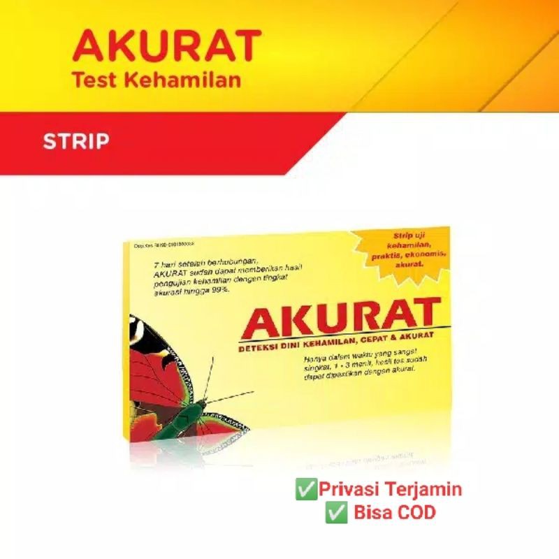 Tespack AKURAT Strip - Uji Kehamilan AKURAT