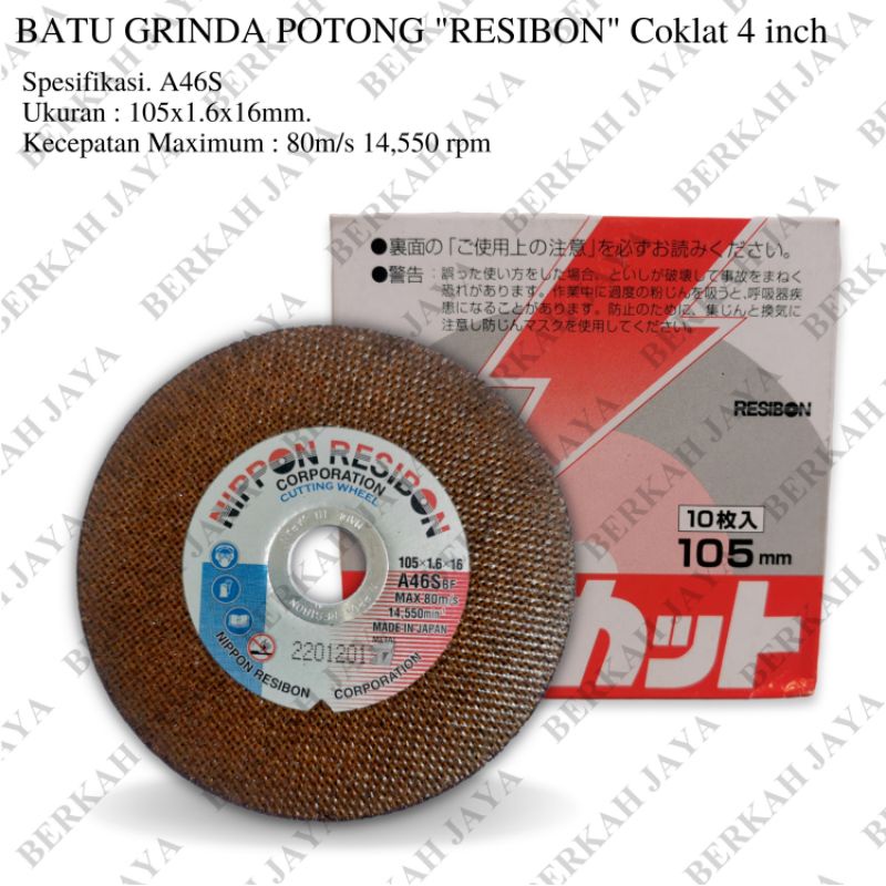 Jual Resibon Nippon Mata Gurinda Batu Gerinda Potong Besi Grinda