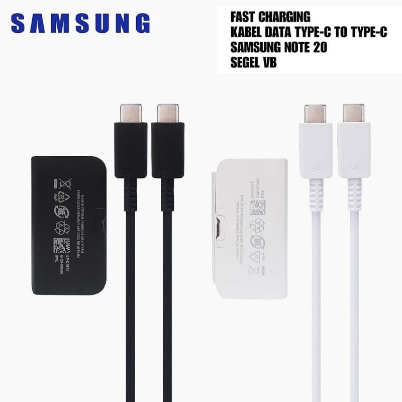 KABEL DATA SAMSUNG TYPE-C TO TYPE-C KABEL CHARGER TIPE C TO C KABEL CASAN TYPE C TO C FAST PD3.0