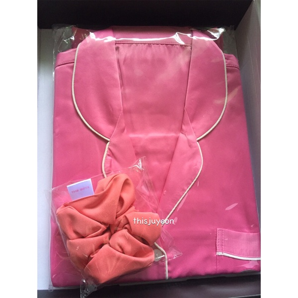 [ THE BOYZ ] DearMyMuse: White Day Home Kit Pink Pajama / Baju Tidur and Scrunchies / Hairband Pink 