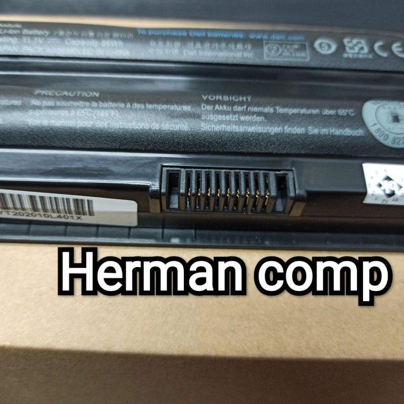 Original Baterai Laptop Dell XPS 14 L401X 15 L501X L502X 17 L701X L702X  Type JWPHF J70W7 R795X WHXY3