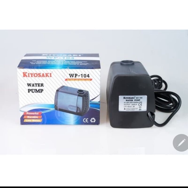 kiyosaki wp 104 power head pompa celup air aquarium kolam kecil