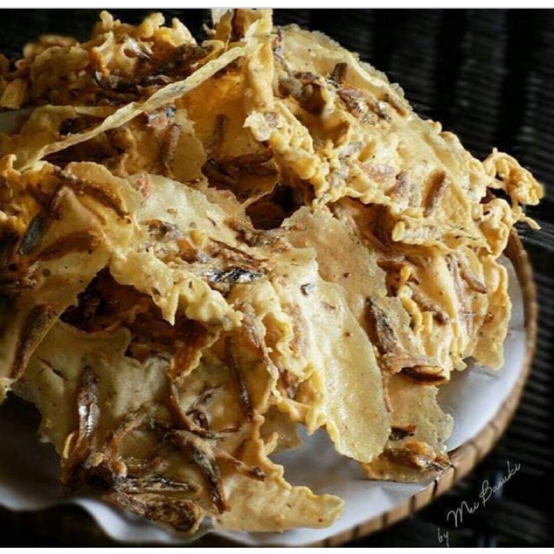 

peyek teri gurih empuk bonus toples ukuran 5 liter