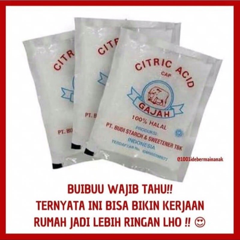 

Citric Acid 5x50g Citrid Medan