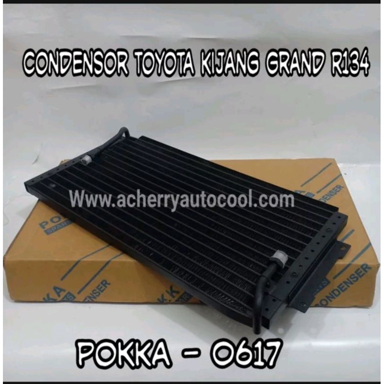 Condensor Ac Mobil Toyota Kijang Grand R134 Pipa Lurus - Pokka
