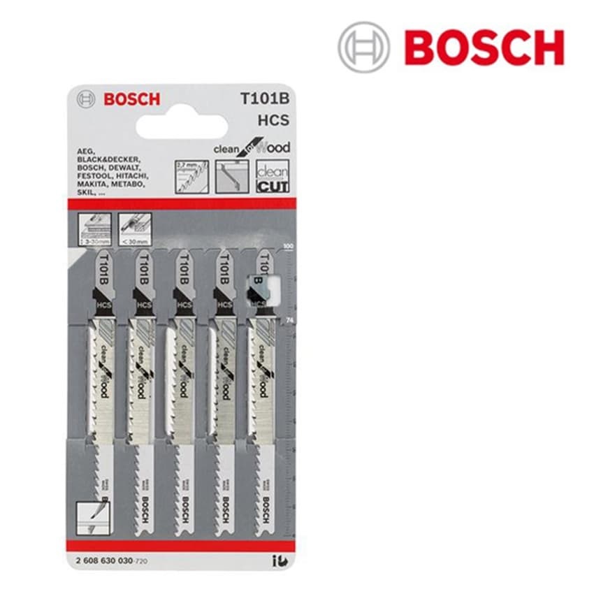 BOSCH Mata Jigsaw / Jigsaw Blade Bosch T101B 5pcs/pack