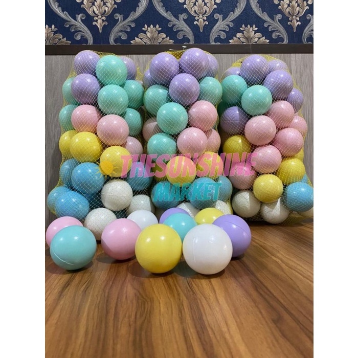 MANDI BOLA EDISI WARNA PASTEL/BOLA MANDI ANAK/BOLA SALEM/BOLA PASTEL