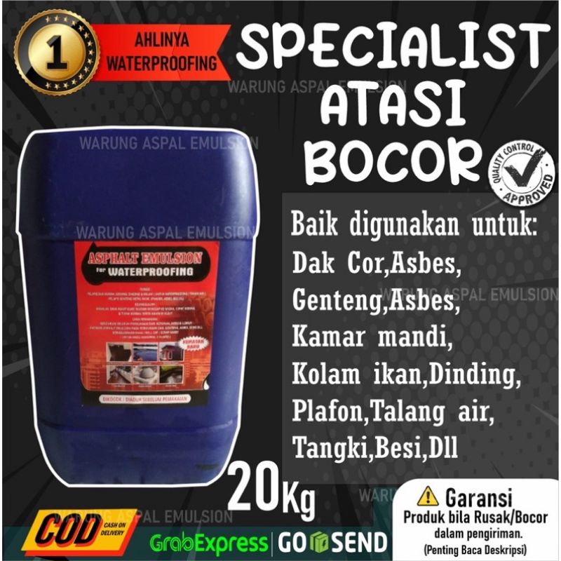 Aspal cair Anti Bocor emulsion Asphalt emulsion , Aspal emulsion pelapis Anti Bocor waterproofing, A