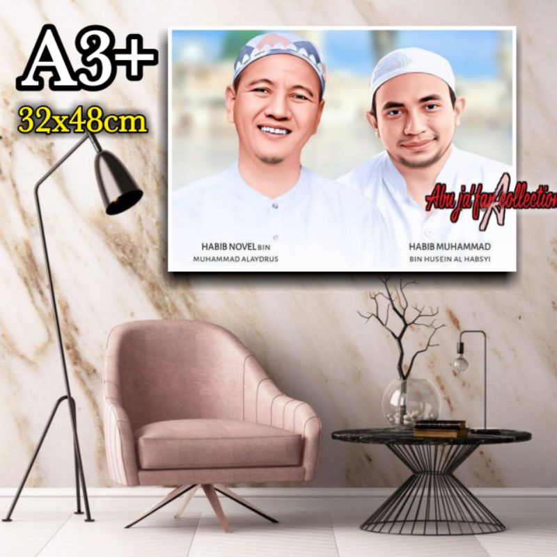 POSTER FOTO HABIB NOVEL ALAYDRUS HABIB MUHAMMAD BIN HUSEN ALHABSYI|HIASAN DINDING ULAMA DAN HABAIB|P