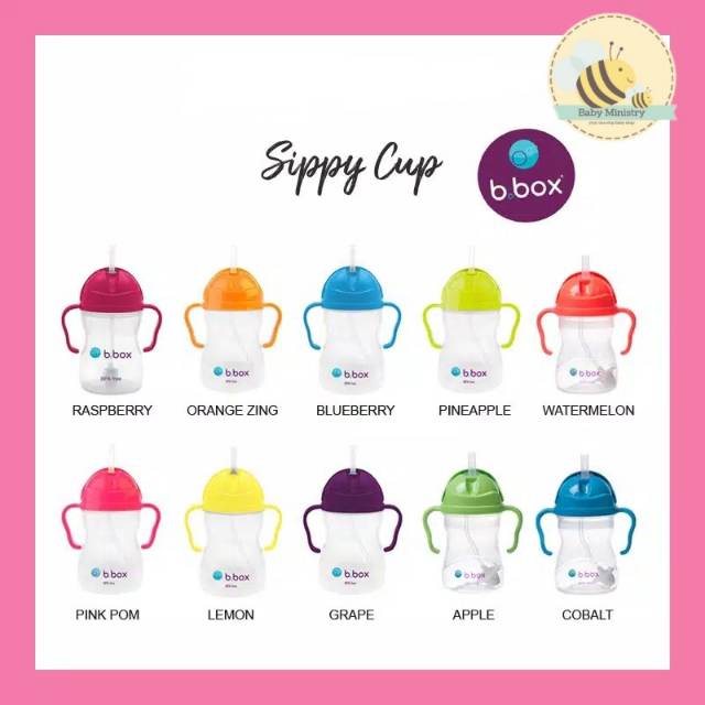 B.BOX Sippy Cup / botol minum anak sedotan / jamin anti tumpah dan  BOCOR / BBOX