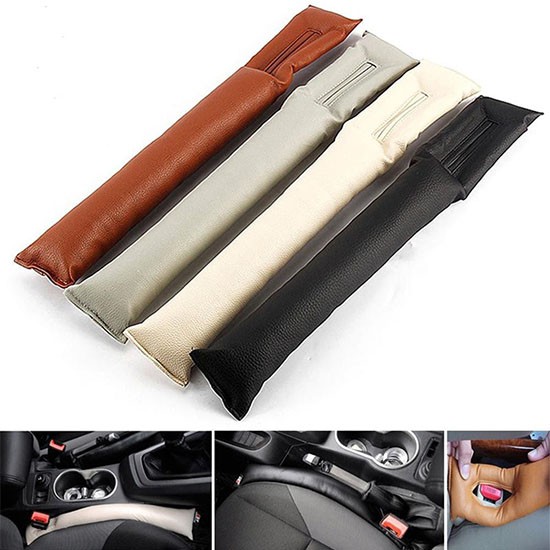 seebegonia Leather Car Seat Gap Pad Leak Proof Plug Stopper Filter Strip