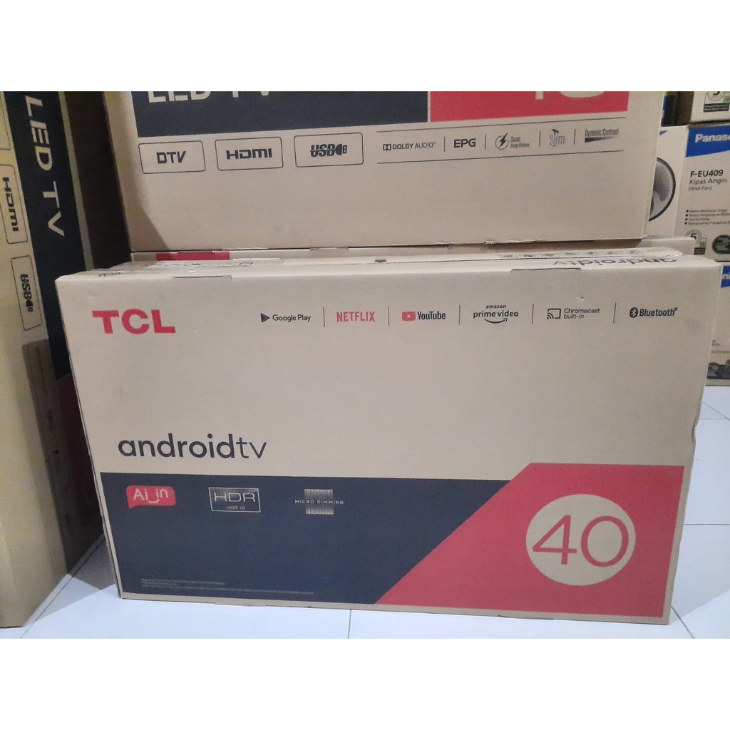 TCL LED Android TV 40&quot; Smart TV Frameless 40A7 40A9 Android 11 Digital DVBT2