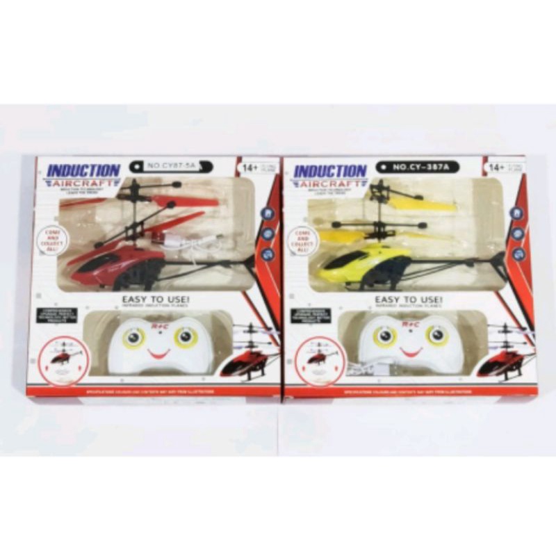 helikopter remot control/sensor tangan