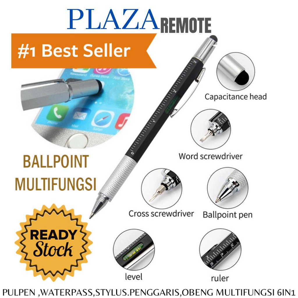 STYLUS PEN SIGMAT OBENG 6IN1 MULTIFUNGSI