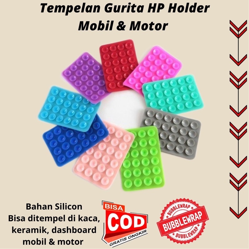 Tempelan Gurita Handphone Holder Mobil &amp; Motor