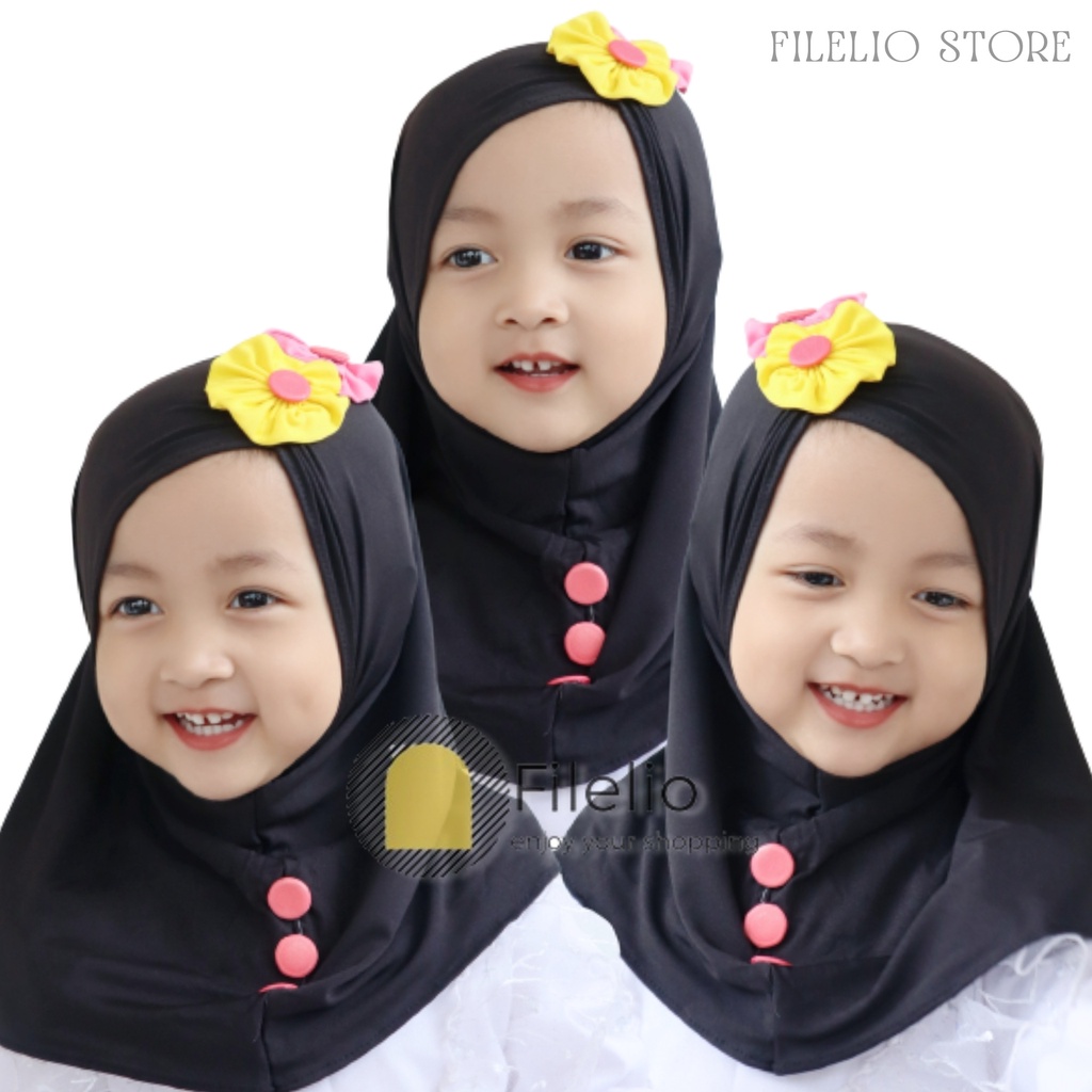 TERMURAH Hijab Anak Lucu Murah Fariza Kerudung Anak Perempuan Umur 0-3 Tahun Jilbab Jersey