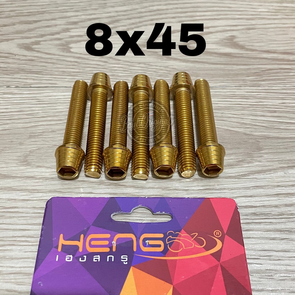 baut probolt kerucut gold 8x45 drat 12 panjang 4.5cm original heng