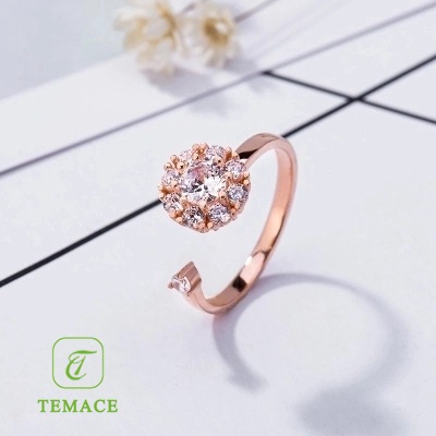 CINCIN WANITA SILVER 925 LAPIS EMAS PUTIH / PERHIASAN PERAK 925 / CC65