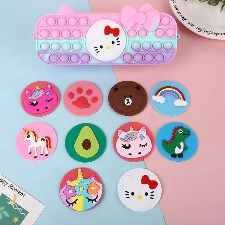 

⚡️Original⚡️ KOTAK PENSIL POP IT KARAKTER KOTAK PENSIL POP IT PELANGI DAN MAKARON buruan