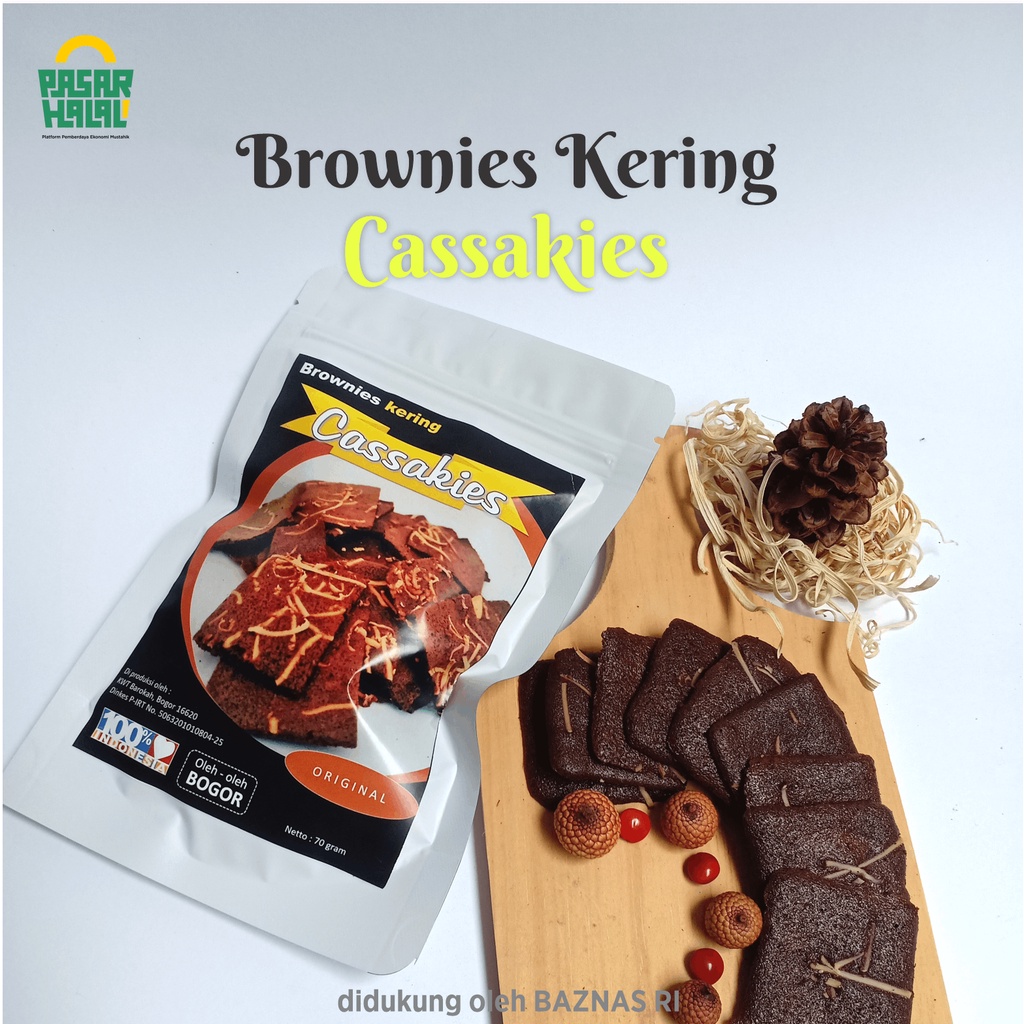 

Brownies Kering coklat Cassakies