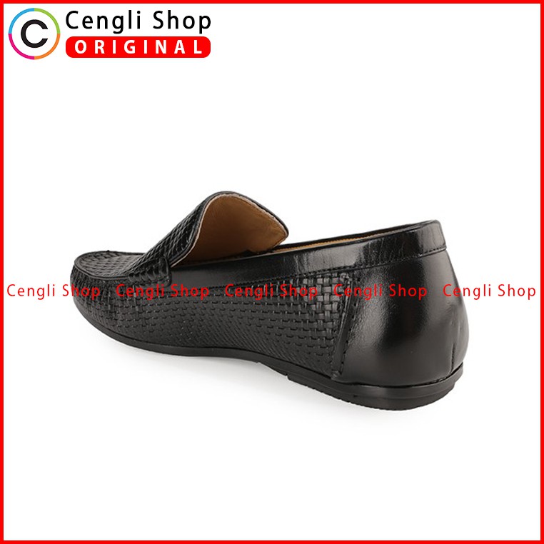 PLAYBOY SEPATU PANSUS LOAFER KULIT PRIA ORIGINAL TERBARU HITAM PL36