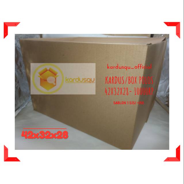 

KARDUS/KOTAK/BOX POLOS MURAH 42X32X28