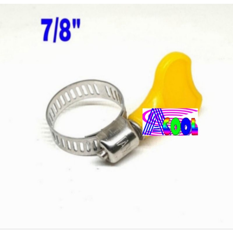 Klem KUPING 7/8&quot; - Cincin Pengunci Selang Regulator Gas/Air 7/8 inch