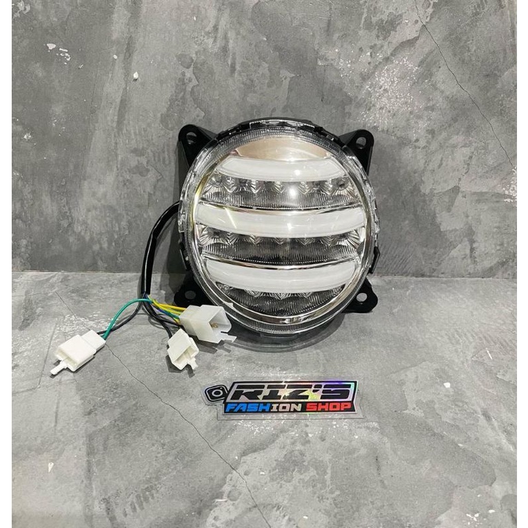 Stoplamp scoopy new merah biru jpa