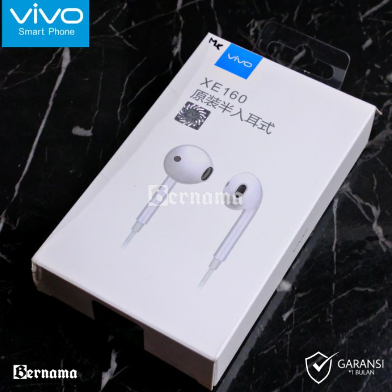 Headset Vivo Xe160 Original Earphone Vivo Original Handsfree Vivo Original